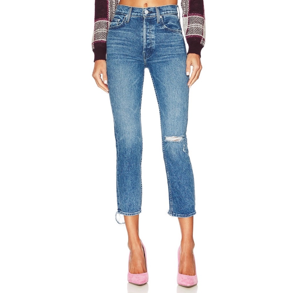 Mother The Tomcat‎ High Rise Straight Leg Jeans in Completely Over